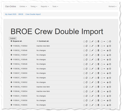 Crew Doubling Import.