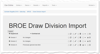 Draw Division Import.