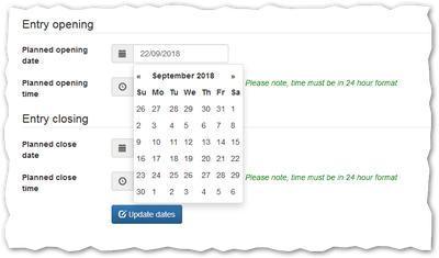 Date picker dialog