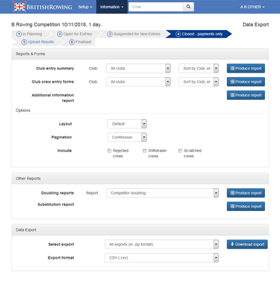 Reports and Data Export