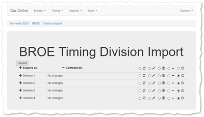 Timing Division Import.